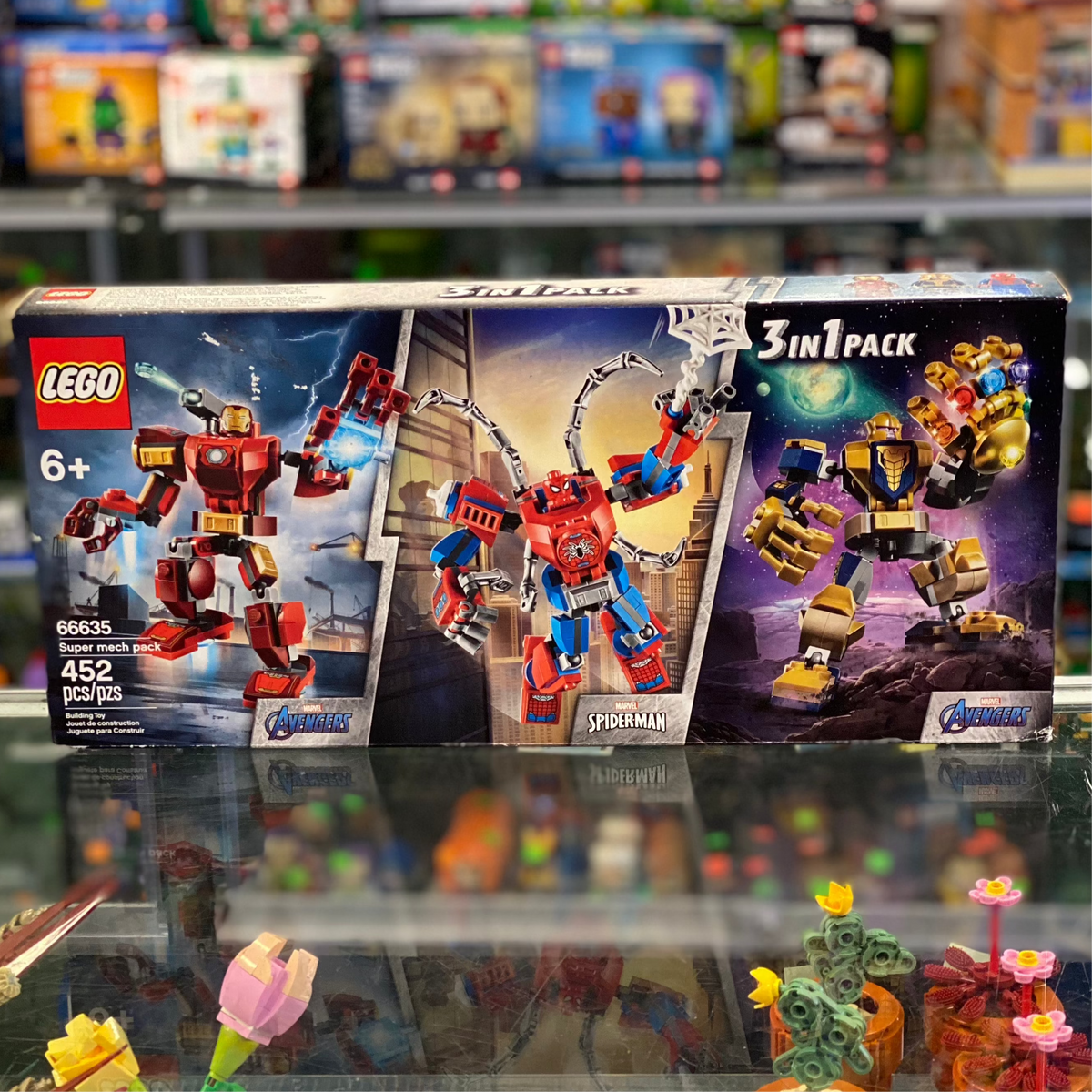 Super Heroes Bundle Pack, Avengers and Spider-Man, 3 in 1 Pack (Sets 76140, 76141, and 76146) - Super mech pack, 66635