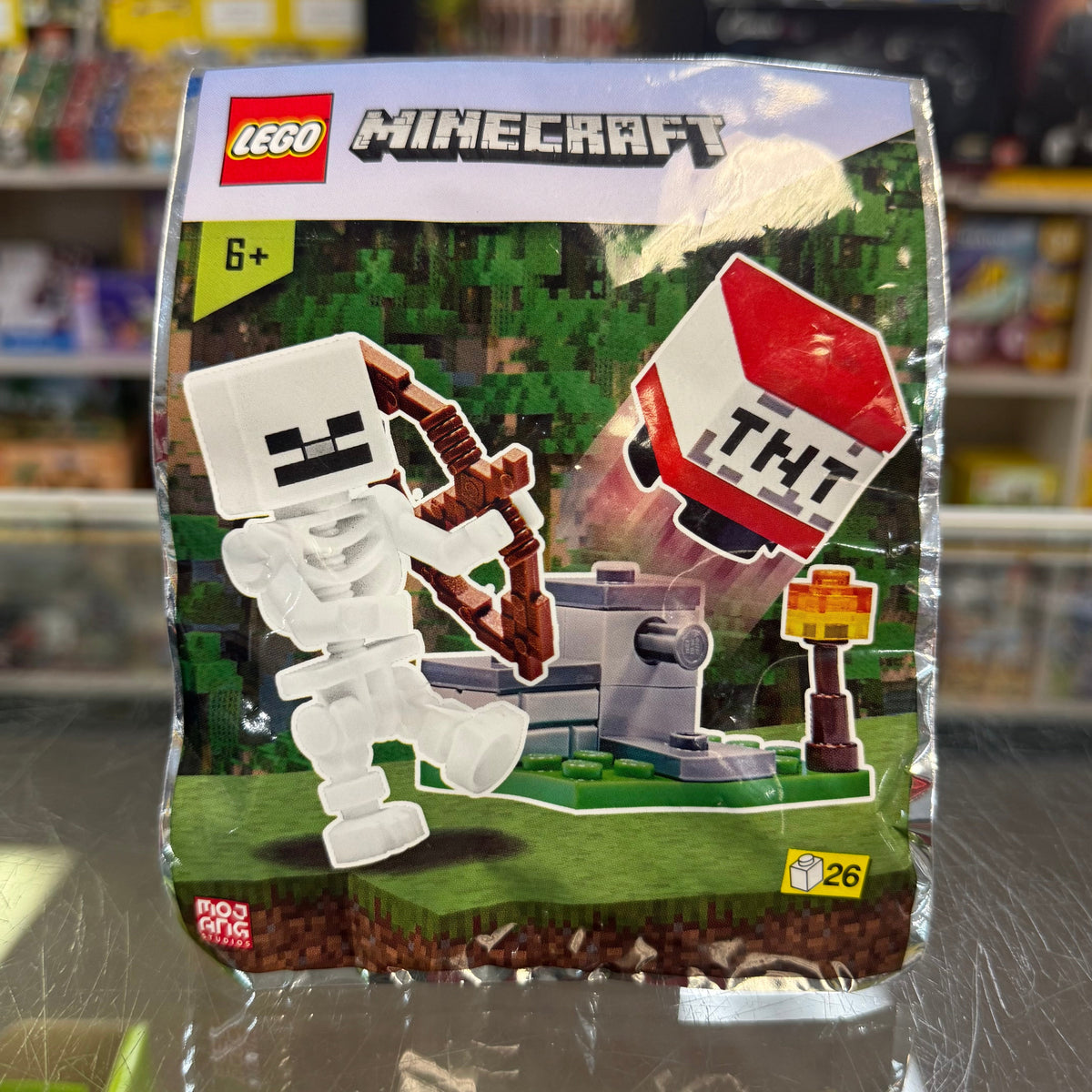TNT Launcher and Skeleton foil pack, 662102 - LEGO® Minecraft Set