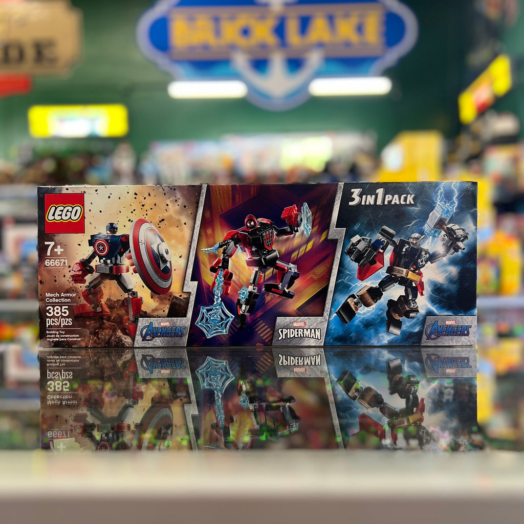 Super Heroes Bundle Pack, Avengers and Spider-Man, 3 in 1 Pack (Sets 76168, 76169, and 76171) - Mech Armor Collection, 66671