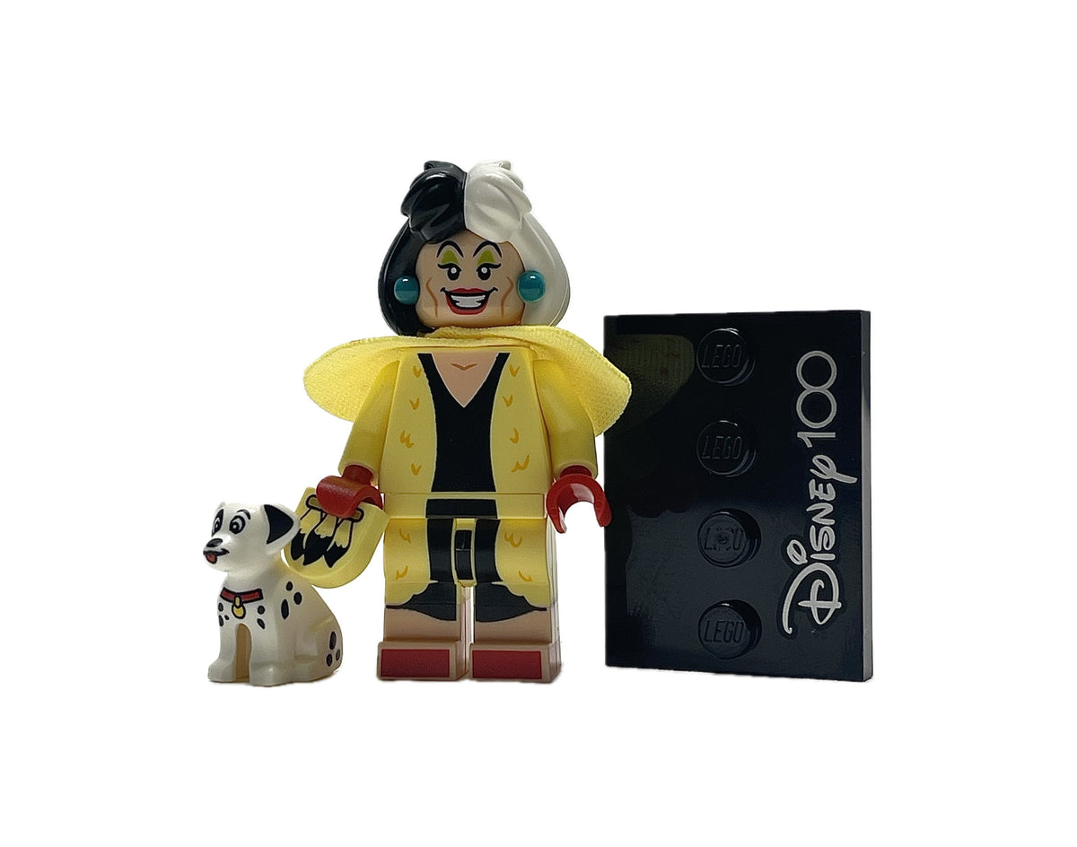 Cruella de Vil & Dalmatian Puppy, Disney 100, coldis100-13, LEGO® Disney Minifigure