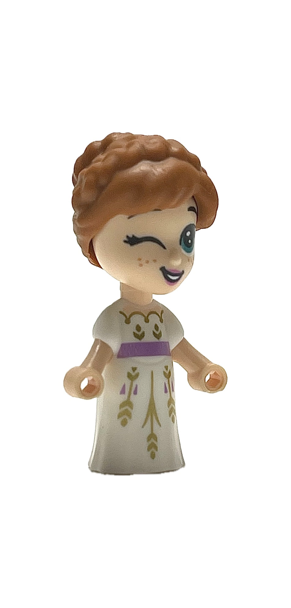 Anna, Micro Doll, White Dress, dp084 - LEGO® Disney Minifigure