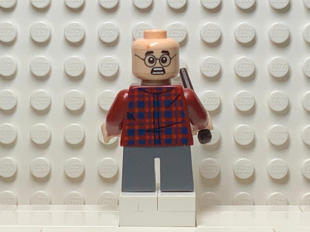 Harry Potter, Dark Red Plaid Flannel Shirt, hp143