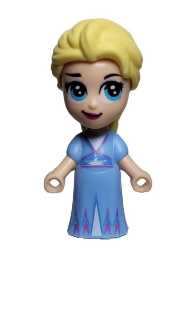 Elsa, Micro Doll, Lt Blue Dress, dp110 - LEGO® Disney Minifigure